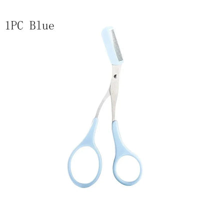 1/2/3/4Pcs Eyebrow Trimmer Makeup Tools Stainless Steel Eyebrow Scissors with Comb Hair Removal Eyebrows Shaping Makeup Tools