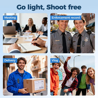 Flycloud Seven 1080P 16G 120° Wide Angle Mini Pocket Camera with Smart Infrared, Built-In APP, 1900Mah Battery, 2.4Ghz Wifi & Bluetooth, AI Motion Detection for Pets, Sports, Work, Outdoor, Indoor Life Growth Recording Holiday Haul