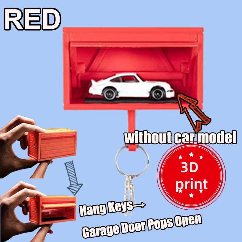Car Garage Key Holder with Opening Door Space-Saving Key Rack Durable for Vehicle Enthusiasts Creative Gift Key Storage Supplies