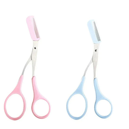 1/2/3/4Pcs Eyebrow Trimmer Makeup Tools Stainless Steel Eyebrow Scissors with Comb Hair Removal Eyebrows Shaping Makeup Tools