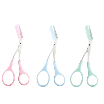 1/2/3/4Pcs Eyebrow Trimmer Makeup Tools Stainless Steel Eyebrow Scissors with Comb Hair Removal Eyebrows Shaping Makeup Tools